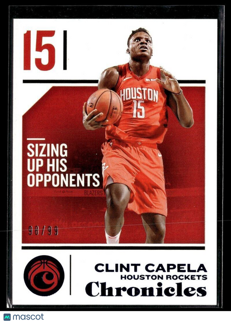 2018-19 CHRONICLES BLUE /99 CLINT CAPELA ROCKETS