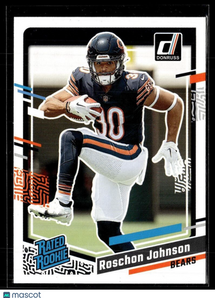 2023 DONRUSS RATED ROOKIE 314 Roschon Johnson - Chicago Bears