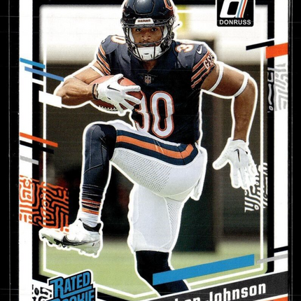 2023 DONRUSS RATED ROOKIE 314 Roschon Johnson - Chicago Bears