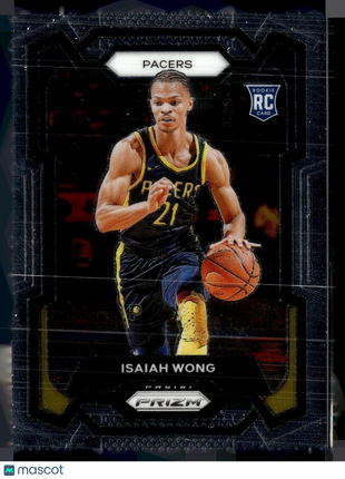 2023-24 PRIZM ROOKIE 154 Isaiah Wong RC Indiana Pacers