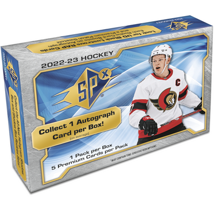 NHL 2022-23 Upper Deck SPx Hockey Hobby Box