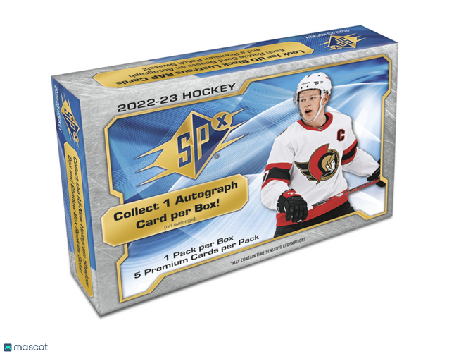 NHL 2022-23 Upper Deck SPx Hockey Hobby Box