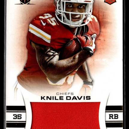 2013 MOMENTUM GOLD ROOKIE INITIATION /399 JERSEY RELIC KNILE DAVIS CHIEFS