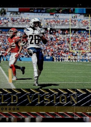 2018 ELITE RED FIELD VISION /99 MELVIN GORDON CHARGERS