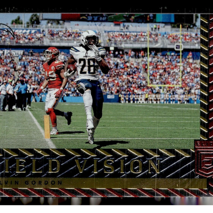 2018 ELITE RED FIELD VISION /99 MELVIN GORDON CHARGERS