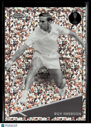2021 TOPPS CHROME TENNIS BLACK WHITE MINI DIAMONDS 94 Roy Emerson