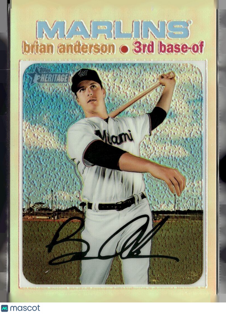 2020 HERITAGE REFRACTOR /571 BRIAN ANDERSON MARLINS