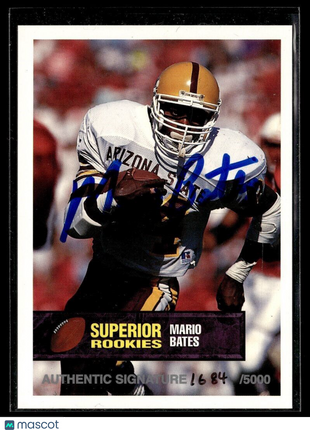 1994 SUPERIOR PIX ROOKIES /5000 AUTO MARIO BATES ARIZONA ST
