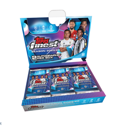 SOCCER 2025-26 Topps Finest UEFA Club Competitions Soccer Hobby Box