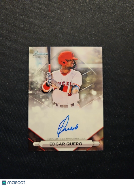 2023 Edgar Quero Bowman Sterling Auto #pa-eq Angels