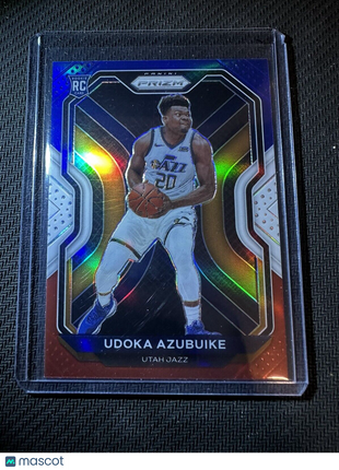 Udoka Azubuike Red White Blue Rookie Card 2020-21 Prizm