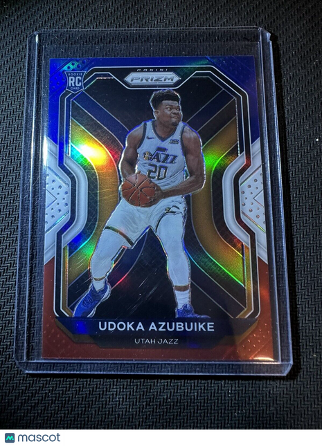 Udoka Azubuike Red White Blue Rookie Card 2020-21 Prizm