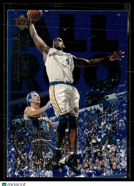 1994-95 UPPER DECK FIRST TEAM ALL ROOKIE CHRIS WEBBER WARRIORS