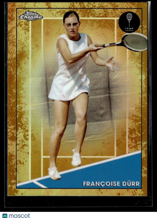 2021 TOPPS CHROME TENNIS CLAY COURT 21 Françoise Dürr