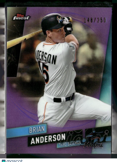 2019 FINEST PURPLE /250 BRIAN ANDERSON MARLINS