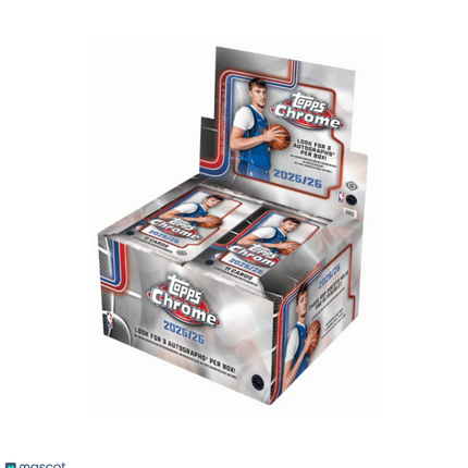 NBA 2025-26 Topps Chrome Basketball Hobby Jumbo Box