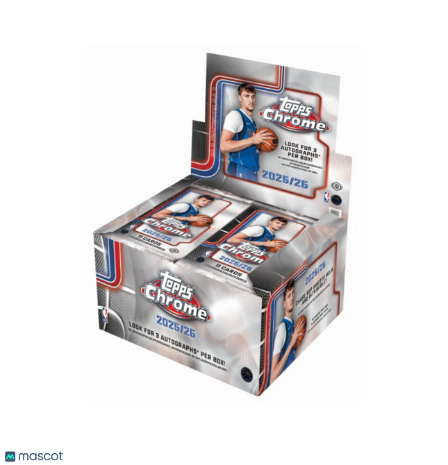 NBA 2025-26 Topps Chrome Basketball Hobby Jumbo Box