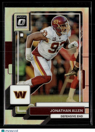 2022 OPTIC HOLO SILVER JONATHAN ALLEN COMMANDERS