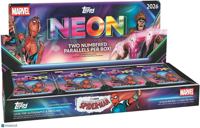 MCU 2026 Topps Marvel Neon Hobby Box