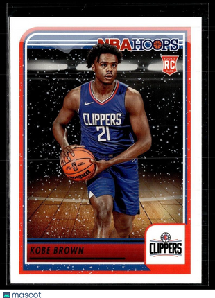 2023-24 NBA HOOPS WINTER ROOKIE 253 Kobe Brown - Los Angeles Clippers