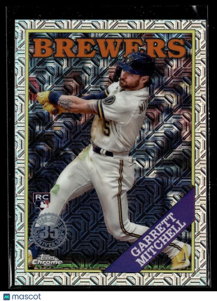 2023 TOPPS CHROME SILVER PACK ROOKIE GARRETT MITCHELL BREWERS