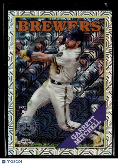 2023 TOPPS CHROME SILVER PACK ROOKIE GARRETT MITCHELL BREWERS