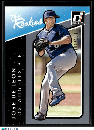 2017 DONRUSS SILVER THE ROOKIES /199 JOSE DE LEON DODGERS