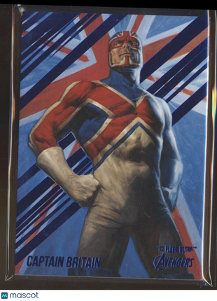 2022 MARVEL FLEER RETRO AVENGERS BLUE /360 CAPTAIN BRITAIN
