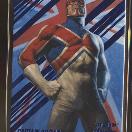 2022 MARVEL FLEER RETRO AVENGERS BLUE /360 CAPTAIN BRITAIN