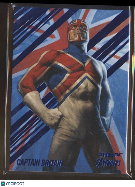 2022 MARVEL FLEER RETRO AVENGERS BLUE /360 CAPTAIN BRITAIN