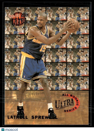 1992-93 FLEER ULTRA ALL ROOKIE SERIES LATRELL SPREWELL WARRIORS