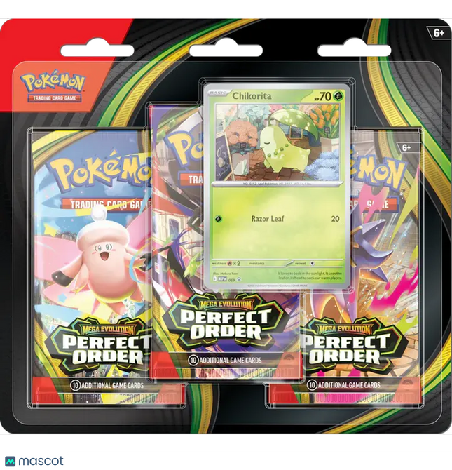 Pokemon Trading Card Game: Mega Evolution Perfect Order 3-Booster Blister