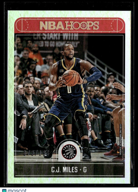 2017-18 NBA HOOPS SILVER /199 CJ MILES RAPTORS