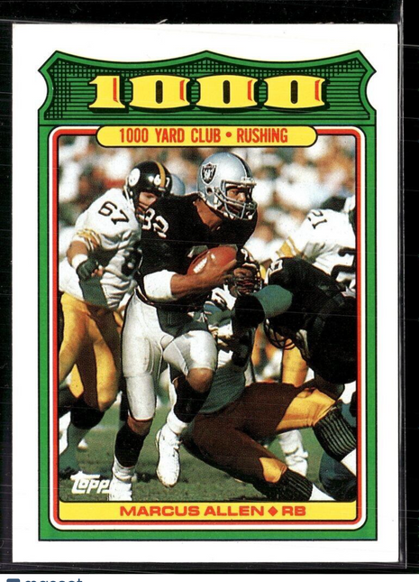 1988 TOPPS 1000 YARD CLUB MARCUS ALLEN RAIDERS