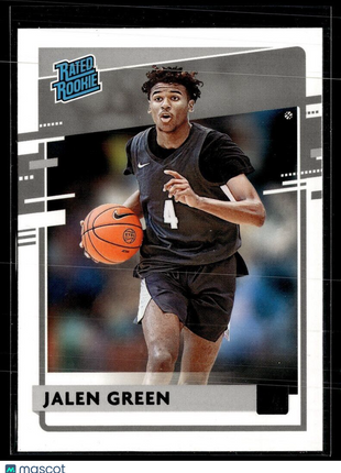 2021-22 CHRONICLES DRAFT BLACK DONRUSS RATED ROOKIE JALEN GREEN ROCKETS