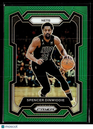 2023-24 PRIZM GREEN 84 Spencer Dinwiddie Brooklyn Nets