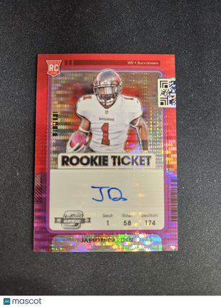 2021 Jaelon Darden Optic Contenders ink Pulsar Rc Ticket Auto /21 #135