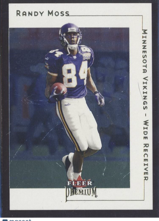 2001 FLEER PREMIUM RANDY MOSS VIKINGS