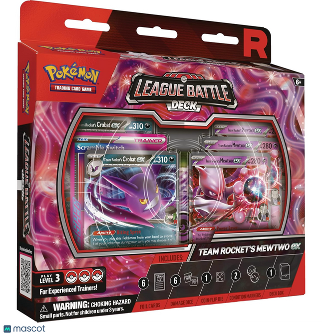 Pokemon TCG: Team Rocket's Mewtwo Ex League Battle Deck - 60 Cards