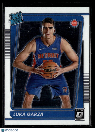 2021-22 OPTIC RATED ROOKIE LUKA GARZA PISTONS