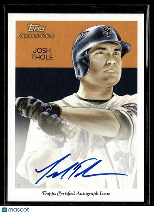 2010 TOPPS NATIONAL CHICLE AUTO JOSH THOLE YANKEES