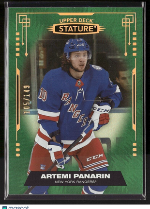 2021-22 UD STATURE GREEN /149 ARTEMI PANARIN RANGERS