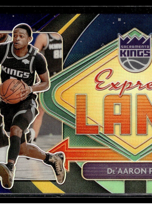 2020-21 OPTIC PURPLE EXPRESS LANE DE'AARON FOX KINGS