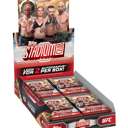 UFC Topps Stadium Club UFC 2026 Hobby Box (16 Packs per Box, 8 Cards per Pack)
