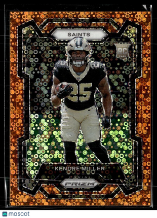 2023 PRIZM ORANGE ORBIT ROOKIE 375 Kendre Miller - New Orleans Saints