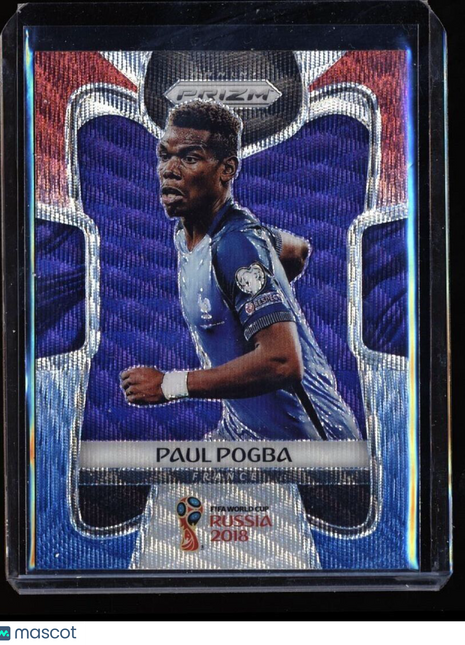 2018 PRIZM WORLD CUP RED WHITE BLUE PAUL POGBA FRANCE