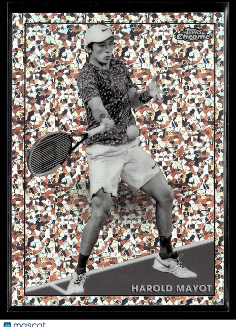 2021 TOPPS CHROME TENNIS BLACK WHITE MINI DIAMONDS 75 Harold Mayot