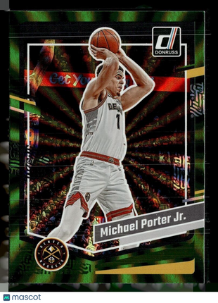 2023-24 DONRUSS GREEN SPIRAL 154 Michael Porter Jr. Denver Nuggets