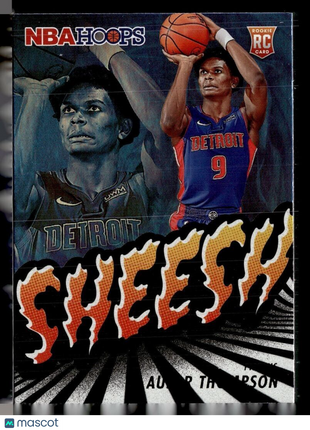 2023-24 NBA HOOPS SHEESH ROOKIE FOIL AUSAR THOMPSON PISTONS