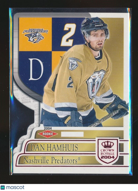 2004-05 CROWN ROYALE ROOKIE RED 1/5 FIRST DAN HAMHUIS PREDATORES